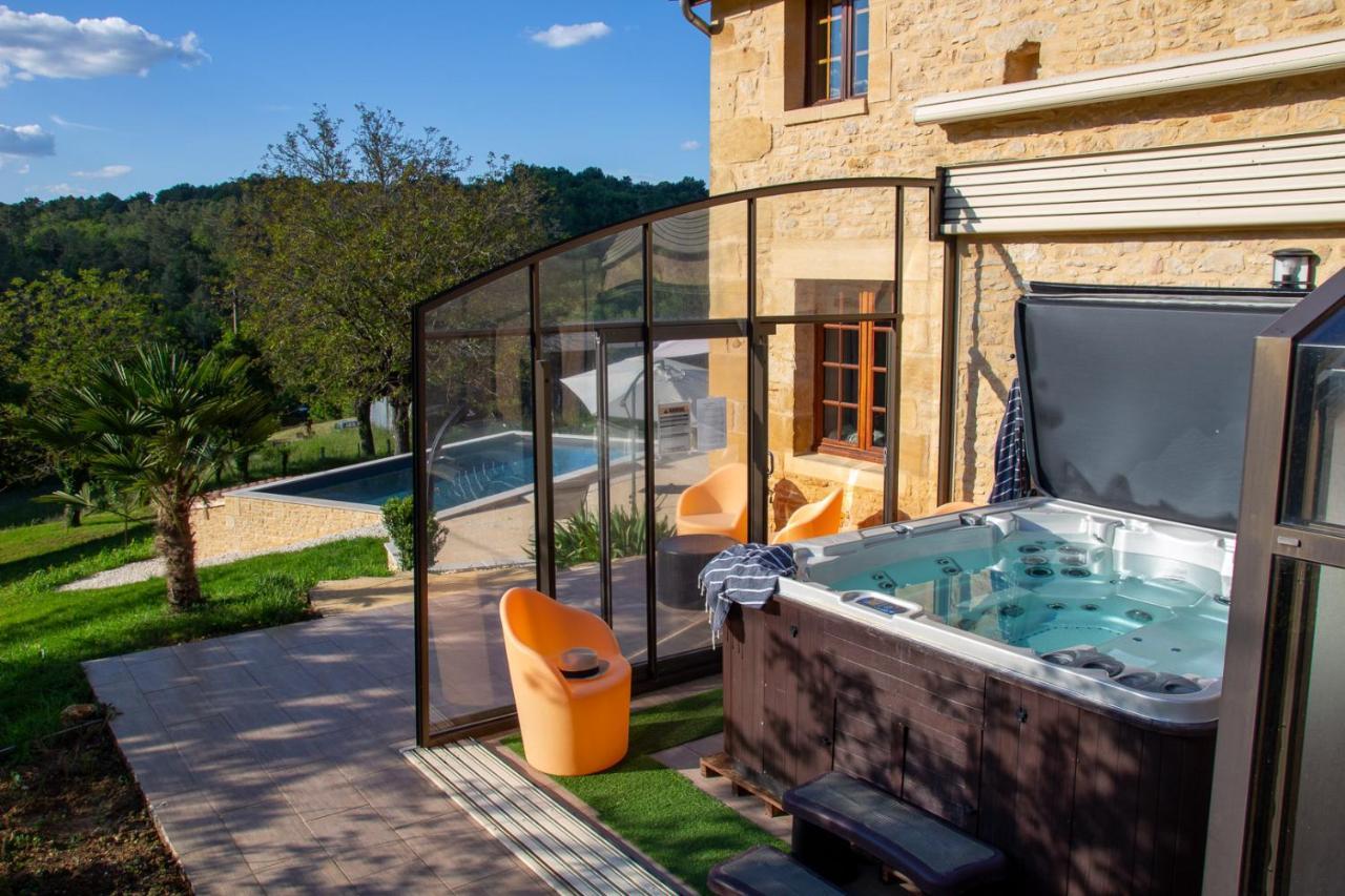 Aux Bories De Marquay, Chambres D'Hotes B&B Avec Piscine Et Spa Pres De Sarlat Eksteriør billede